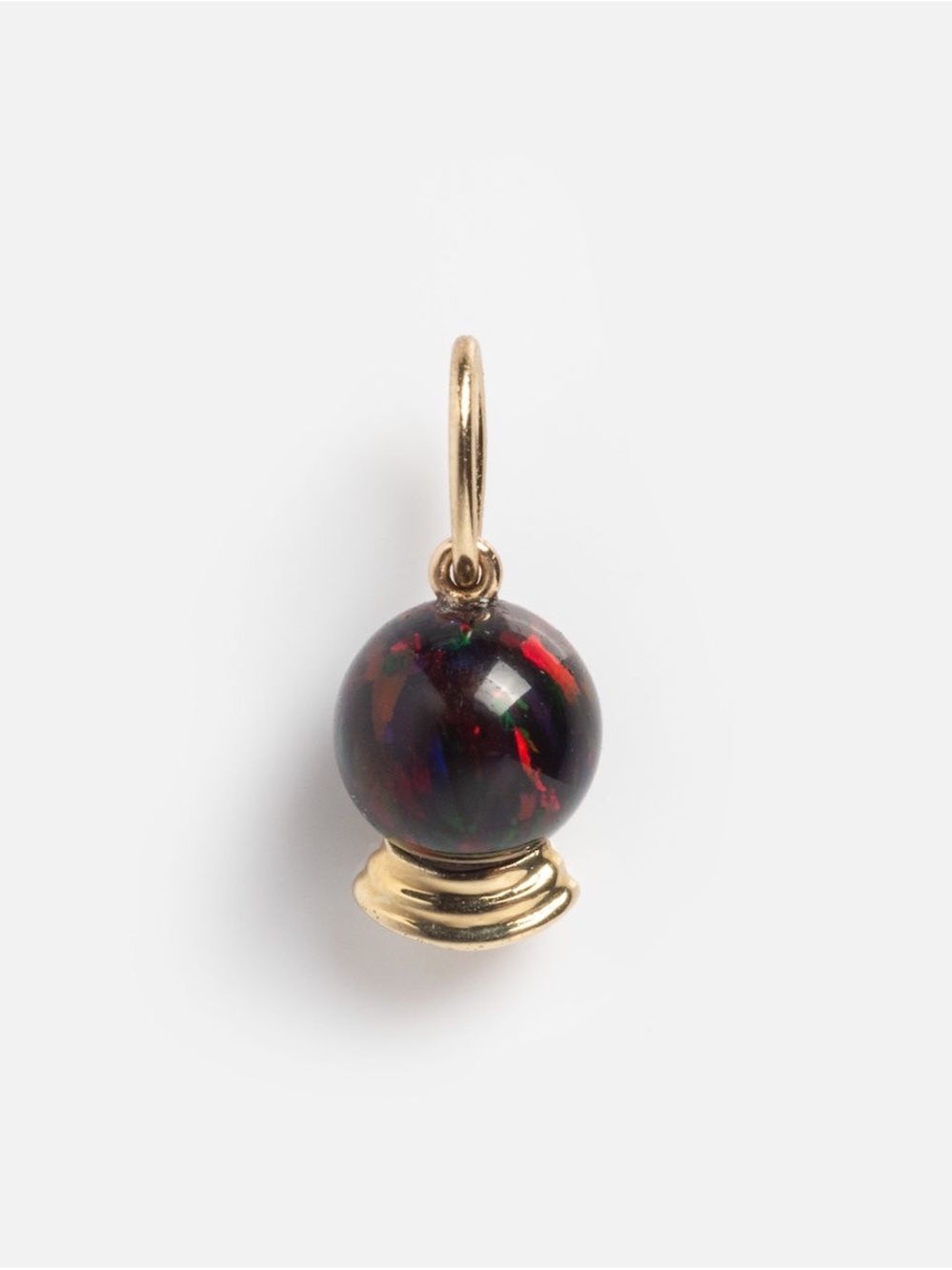 Local Eclectic Gold Crystal Ball Charm